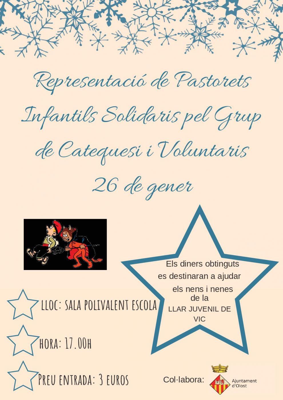 Nova data per la representació dels Pastorets infantils solidaris